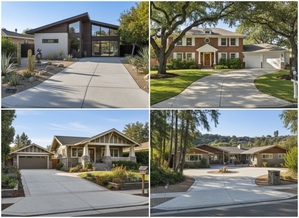 concrete driveways coated by nanoxperts after 1 year